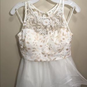 David’s bridal two piece dress